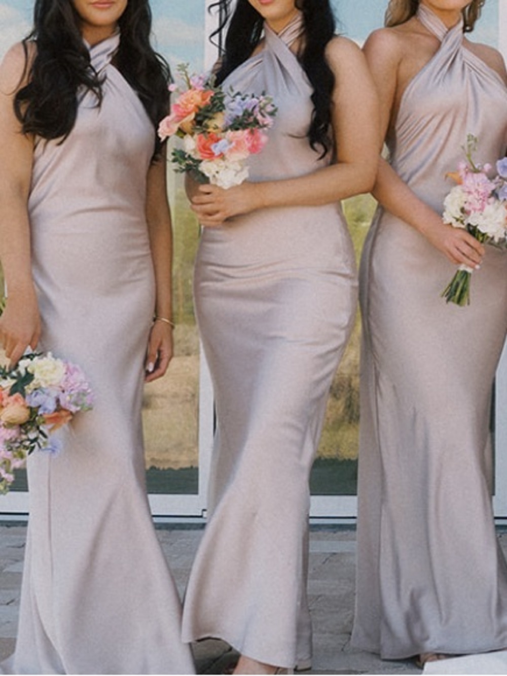 Show Me Your MuMu - Show Me The Ring Satin Halter Maxi Dress - Picture 5 of 6